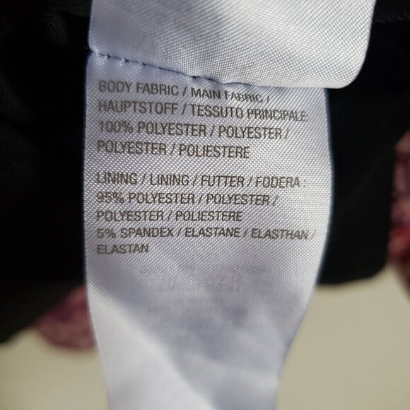 Susan Graver Chiffon Smocked Mock Neck Blouse Built in Tank Boho Berry Size 2X - Picture 11 of 12